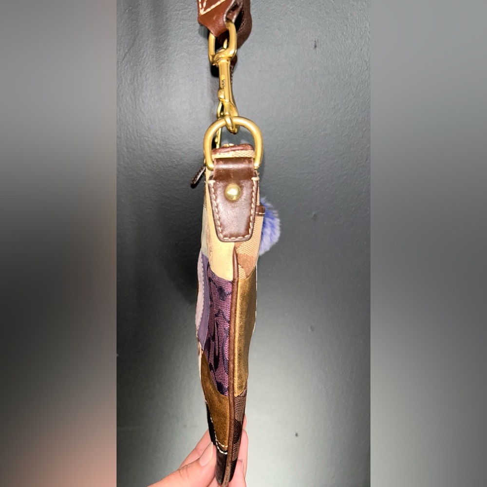 Rare Y2k Coach Patchwork Swingpack Metallics, Sue… - image 5